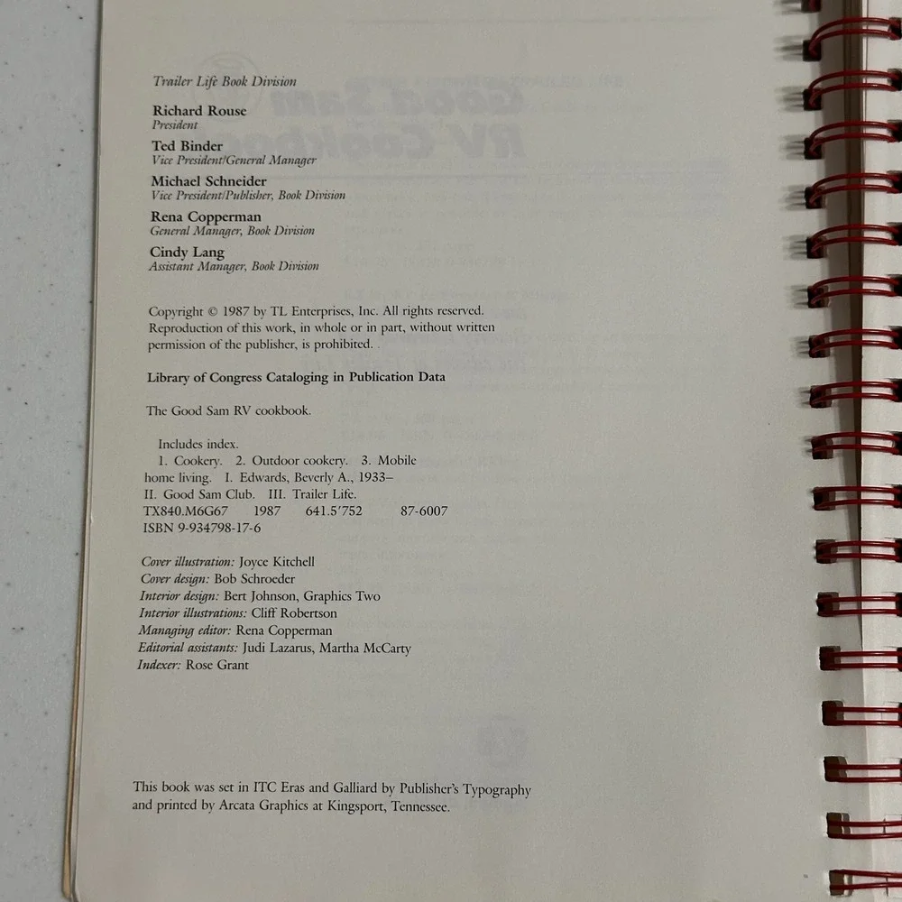 The‎ Good Sam RV Cookbook 250+ Recipes Spiral Bound Vintage 1987 Mobile Life